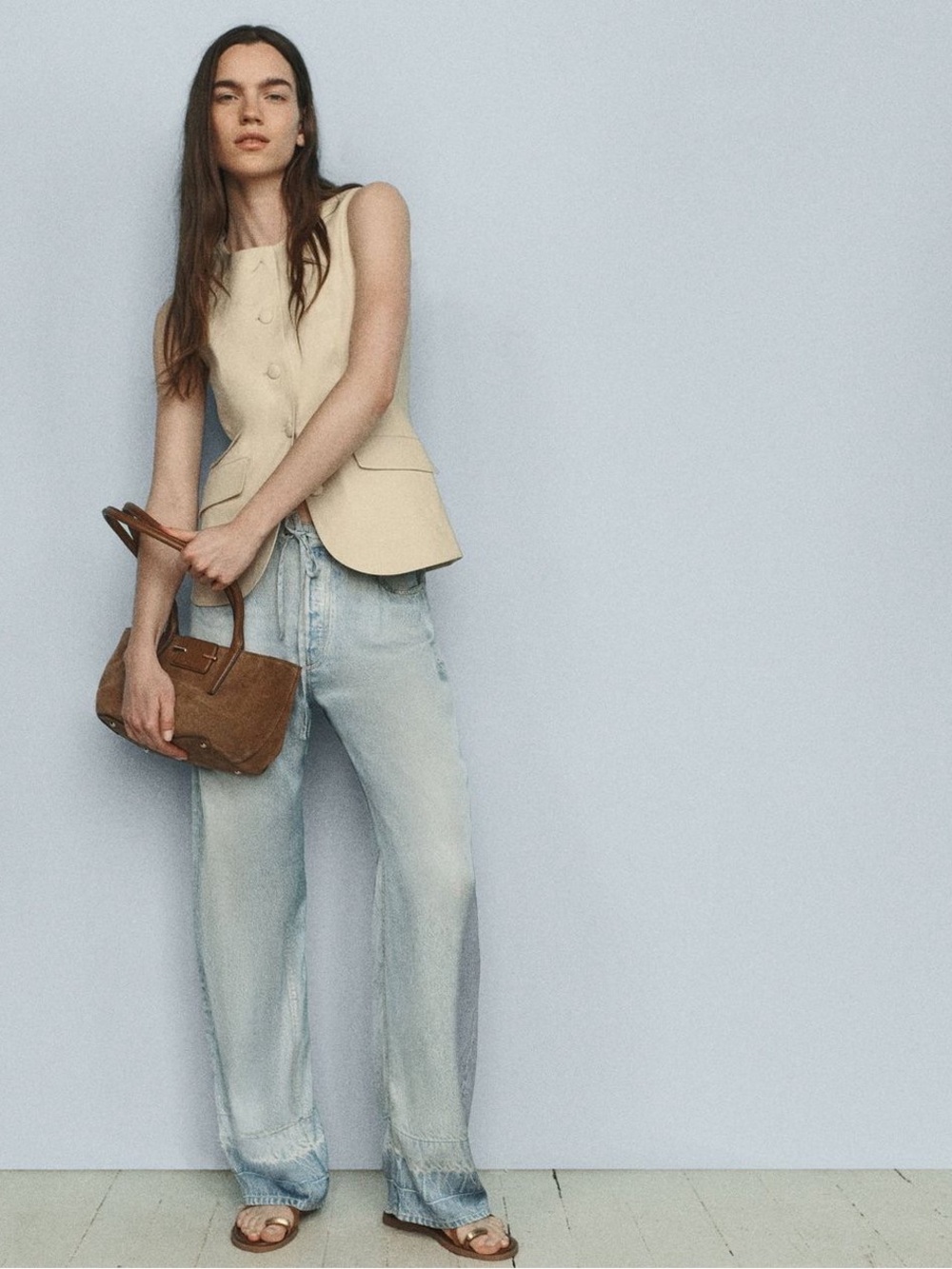 NWT Rag & Bone Miramar Satin Phoebe Pants In Mica